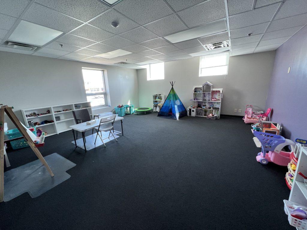 Our all new play therapy room.